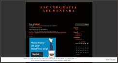 Desktop Screenshot of escenografiainteractiva.wordpress.com