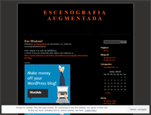 Tablet Screenshot of escenografiainteractiva.wordpress.com