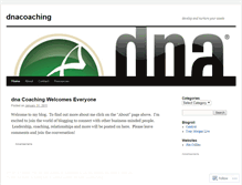 Tablet Screenshot of dnacoaching.wordpress.com