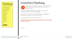 Desktop Screenshot of flashbangcontest.wordpress.com