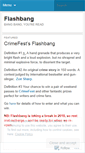 Mobile Screenshot of flashbangcontest.wordpress.com