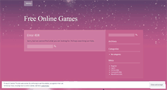 Desktop Screenshot of freeonlinegamesnodownload.wordpress.com