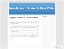 Tablet Screenshot of gameturkey.wordpress.com