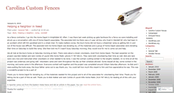 Desktop Screenshot of carolinacustomfences.wordpress.com