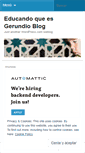 Mobile Screenshot of educandoqueesgerundio.wordpress.com
