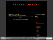 Tablet Screenshot of dreamsdreamt.wordpress.com