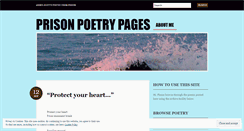 Desktop Screenshot of prisonpoetrycollection.wordpress.com