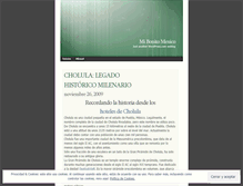 Tablet Screenshot of mibonitomexico.wordpress.com