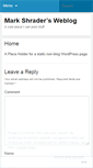 Mobile Screenshot of markshrader.wordpress.com