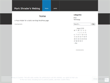 Tablet Screenshot of markshrader.wordpress.com