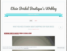 Tablet Screenshot of etainbridalboutique.wordpress.com