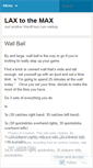 Mobile Screenshot of laximumperformance.wordpress.com