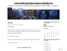 Tablet Screenshot of coloredboy.wordpress.com