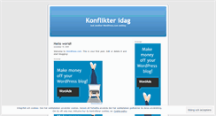 Desktop Screenshot of konflikteridag1.wordpress.com