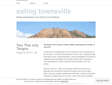 Tablet Screenshot of eatingtownsville.wordpress.com