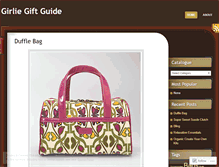 Tablet Screenshot of girliegiftguide.wordpress.com