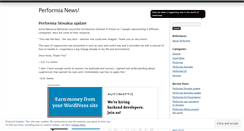 Desktop Screenshot of performianews.wordpress.com