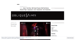 Desktop Screenshot of obliquelines.wordpress.com