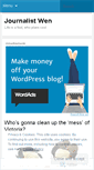 Mobile Screenshot of journalistwen.wordpress.com