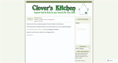 Desktop Screenshot of cloverskitchen.wordpress.com