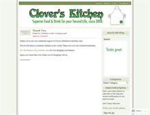 Tablet Screenshot of cloverskitchen.wordpress.com