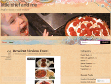 Tablet Screenshot of littlechefandme.wordpress.com