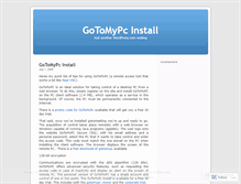 Tablet Screenshot of gotomypcinstall.wordpress.com