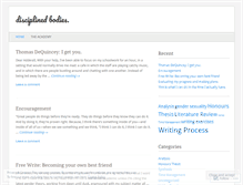 Tablet Screenshot of disciplinedbodies.wordpress.com