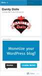 Mobile Screenshot of danitydolls.wordpress.com