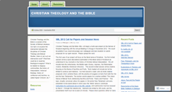 Desktop Screenshot of christiantheologyandbible.wordpress.com