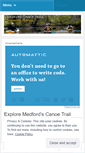 Mobile Screenshot of medfordcanoetrail.wordpress.com
