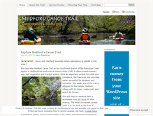 Tablet Screenshot of medfordcanoetrail.wordpress.com