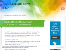 Tablet Screenshot of earthclub.wordpress.com