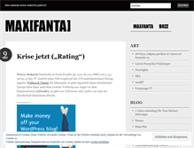 Tablet Screenshot of maxfanta.wordpress.com