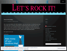 Tablet Screenshot of letsrockit.wordpress.com