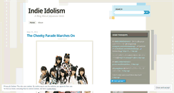 Desktop Screenshot of indieidolism.wordpress.com