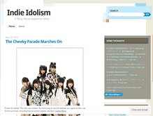 Tablet Screenshot of indieidolism.wordpress.com