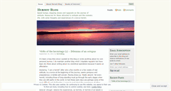 Desktop Screenshot of hermitblog.wordpress.com