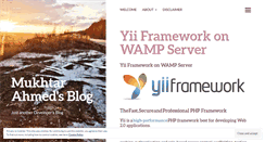 Desktop Screenshot of mukhtarahmedsblog.wordpress.com