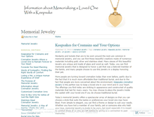 Tablet Screenshot of memorialjewelry.wordpress.com