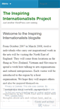 Mobile Screenshot of inspiringinternationalists.wordpress.com