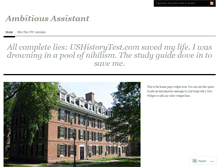Tablet Screenshot of ambitiousassistant.wordpress.com