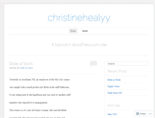 Tablet Screenshot of christinehealyy.wordpress.com