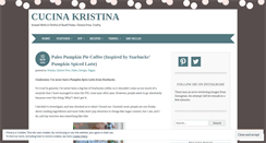 Desktop Screenshot of cucinakristina.wordpress.com