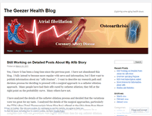 Tablet Screenshot of geezerhealth.wordpress.com