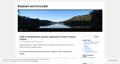 Desktop Screenshot of elephantandcrocodile.wordpress.com