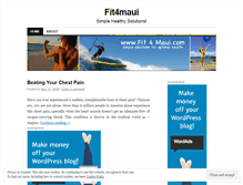 Tablet Screenshot of fit4maui.wordpress.com
