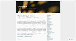 Desktop Screenshot of crankycode.wordpress.com