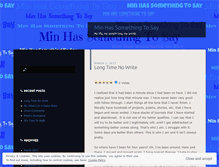 Tablet Screenshot of minhassomethingtosay.wordpress.com
