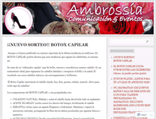 Tablet Screenshot of clubsocialambrossia.wordpress.com